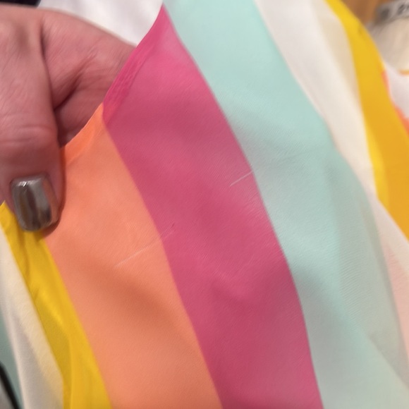 IVORY Rainbow Sunshine Stripe Sun Dress - Picture 6 of 6